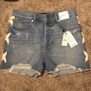 High rise shorts